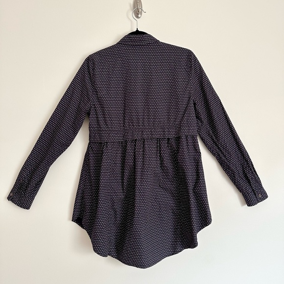 Maeve Purple Patterned Button Down Tunic - Picture 7 of 8